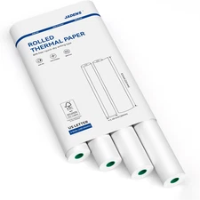 US Letter Size Quick-Dry Thermal Printer Paper 8.5''X11'', 4 Rolls, Compatible w