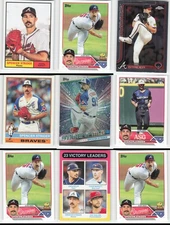 (9)  Spencer Strider Braves Lot MLB Baseball Cards Collection