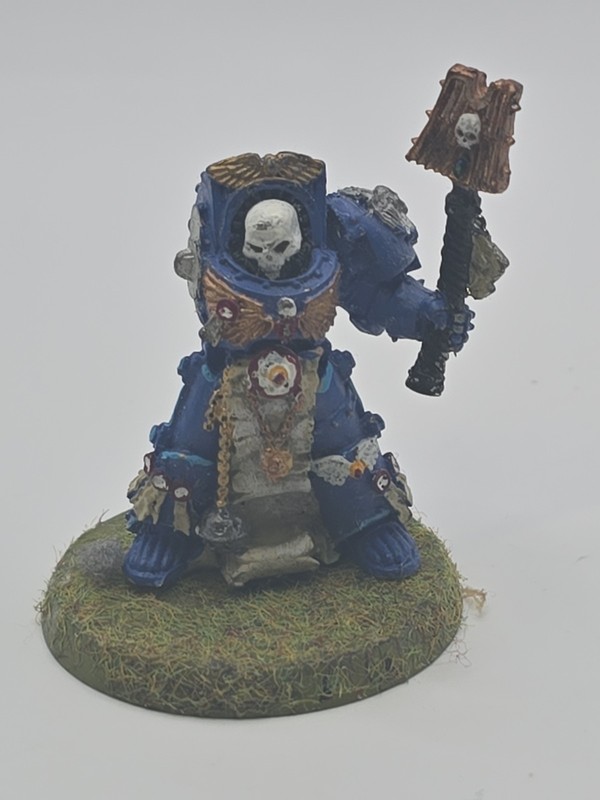 Warhammer 40k - Space Marine - Terminator Chaplain (Rare, OOP, Metal) incomplete