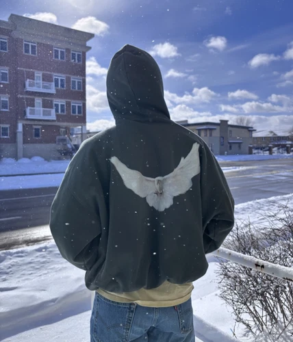 Felpa con cappuccio Yeezy Gap Engineered By Balenciaga Dove taglia XS verde scuro uscita originale