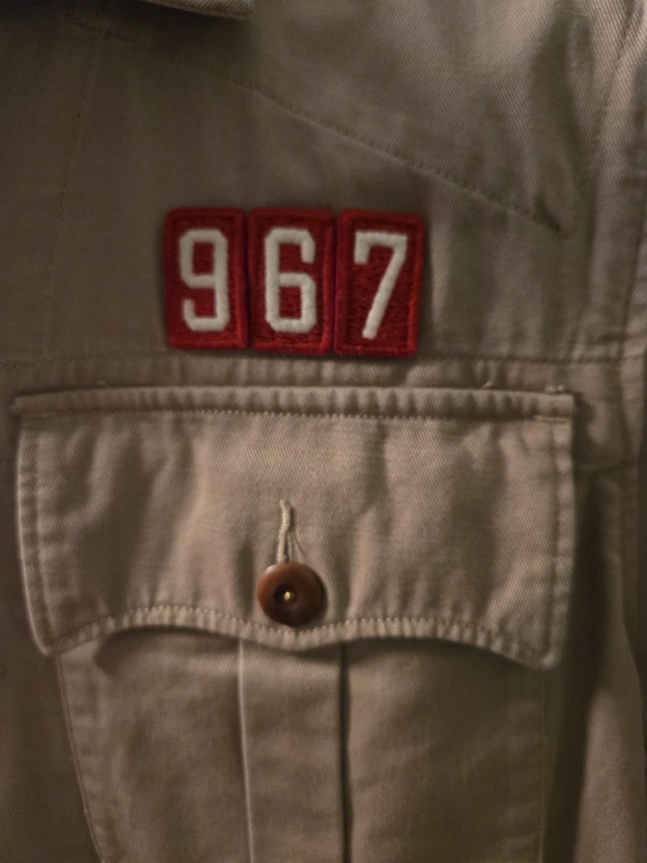 Chaqueta de safari vintage Polo Ralph Lauren para hombre calce grande/delgado Foto 3 de 4