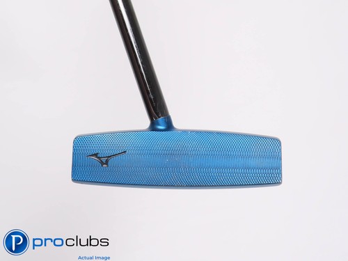 Nice Left Handed Mizuno M-CRAFT OMOI 05 Blue Ion Center Shaft 37" PUTTER 457732 - Picture 2 of 5