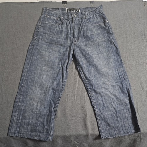 Levis 569 Loose Straight Modified 34x32 Lightwashed Blue Jeans - Picture 1 of 11