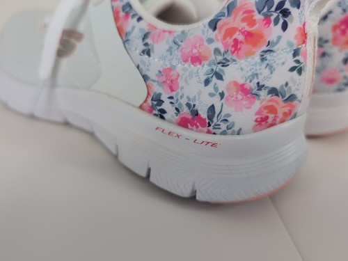 Womens Skechers Flex Appeal 4.0 Let It Blossom Floral Trainers, UK 5 SN149586 - Picture 13 of 16