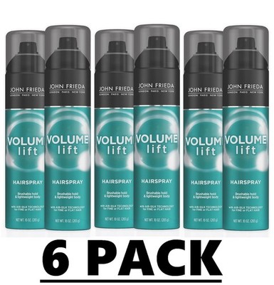 (6 PACK) John Frieda Volume Lift Hairspray for Fine or Flat  Hair, 10 oz (283 g)