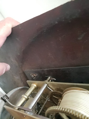 Antike englische Metall große Standuhr Zifferblatt Fasan, Hase Vögel Jäger - Bild 17 von 21
