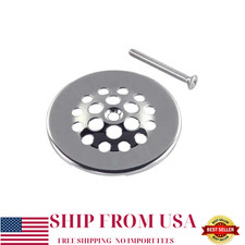 2-7/8 in. Bath Grid Strainer with Screw in Chrome