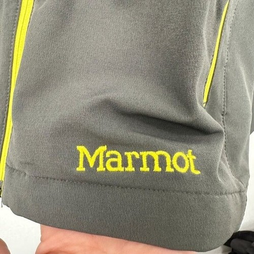 Marmot Men's XXL Grey Yellow Tempo Jacket Lightweight Packable Full Zip NWT - Picture 3 of 9