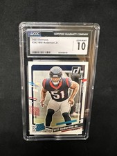CGC Gem Mint 10 Will Anderson Jr. 2023 Panini Donruss - Rated Rookie #342 (RC)