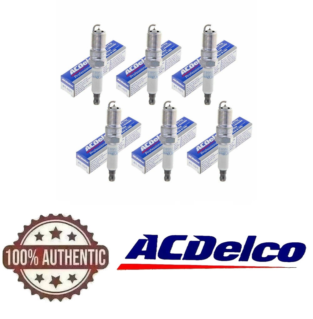 AC DELCO 41-101 Iridium Spark Plugs Set of 6 for Buick Chevy Olds Pontiac