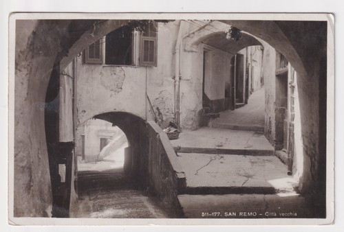 WW2 San Remo 1940 Postcard Censored Redirected Farthingstone Northants - Picture 2 of 3