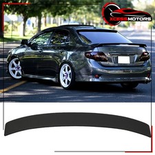 Fits 09-13 Toyota Corolla Oe Factory Style Rear Roof Spoiler Wing Unpainted Abs