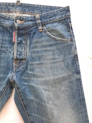 Dsquared2 Herren Jeans 44 W30 Slim Fit Blau Denim Made in Italy Designer Original