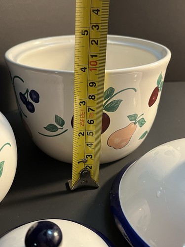 4 Piece Princess House Orchard Medley Bowls With Lids - Picture 6 of 7