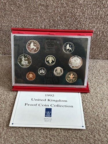 Royal Mint Deluxe Proof Coin Set Red Leather Case COA Choose Year Birthday - Picture 44 of 55
