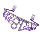  Number Crown Delicate Birthday Cake Decoration Elegant Headwear Headdress Hair