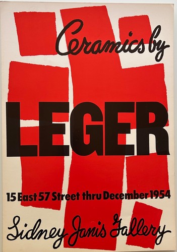 Ceramics by Leger, 1954 Sidney Janis Gallery NY - Picture 1 of 2