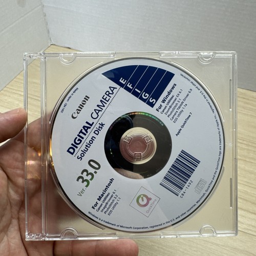 Canon Digital Camera Solution Disk 33.0 For Macintosh and Windows