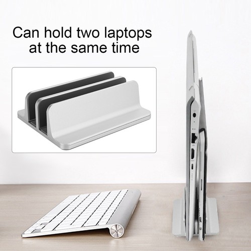 Dual Storage Vertical Type Notebook Computer Book Aluminium Alloy Bracket SPC - Afbeelding 3 van 11