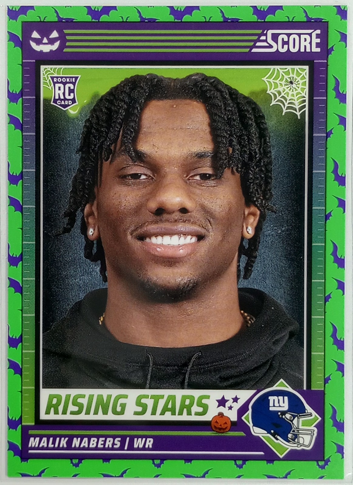 2024 Panini Malik Nabers Rookie Score-A-Treat Rising Stars #37 Green Bats RC