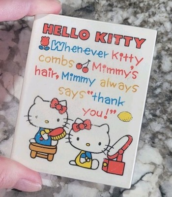 Vintage Sanrio Hello Kitty Case Compact w/ Mirror  MISSING COMB Read Description