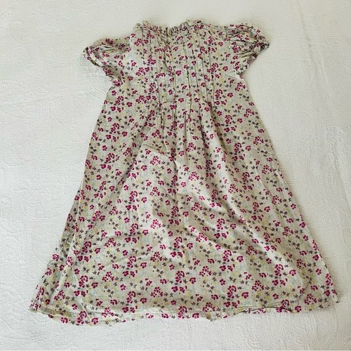 NWOT Peek Floral Girls dress Grey cottagecore Ruffle pleats M 6-7 - Picture 2 of 3