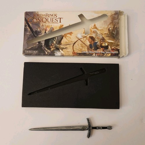 Il Signore Degli Anelli Conquista Edizione Limitata Spada Re Strega Replica LOTR - Foto 4 di 5