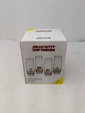 Joyjolt Hello Kitty And Friends Holiday Stemless Flutes, 9.5oz Drinking Glasses
