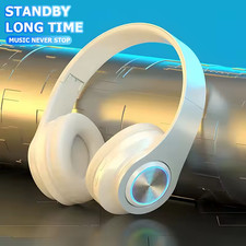 Wireless Gaming Headset Lightweight Foldable Headphones With Built-in Microphone