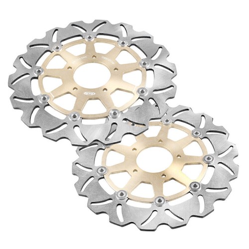 For Suzuki DL V-STROM 650 1000 SV S 1000 03-2007 Gold 2x Front Brake Discs Rotor - Picture 3 of 11