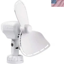 Caframo Ultimate 12V Lighter Plug Fan - Whisper Quiet, Ideal for Boats & RVs