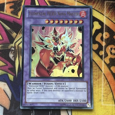Elementar-HELD Nova Meister GENF-DE093 Near Mint Ultra Rare Unlimited Ed Yu-Gi-Oh