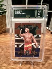 Hulk Hogan 2024 Select WWE Concourse Red Blue Prizm #81 GMA Gem Mint 10