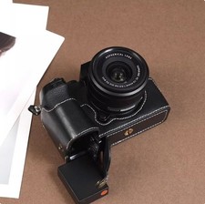 Camera Bag Leather Dock Case Base Cover Shell For Fujifilm X-S10 XS10 X-M5 XM5