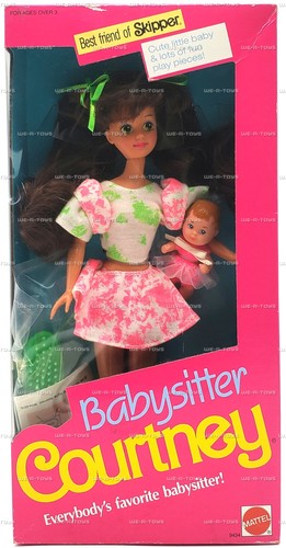 Barbie Babysitter Courtney Best Friend Of Skipper Doll 1990 Mattel #9434 - Picture 2 of 10