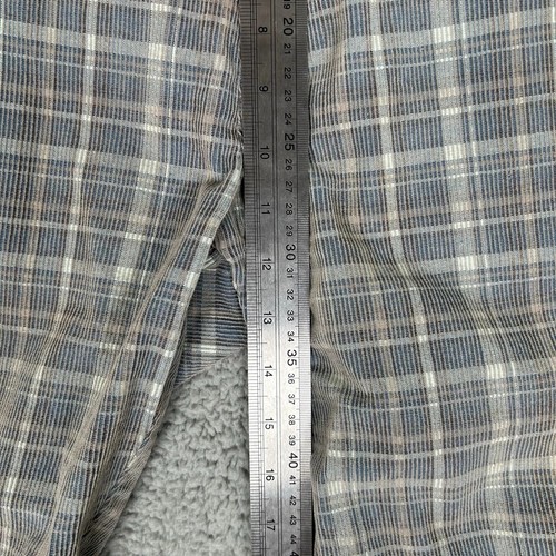 Travis Mathew Pants Mens 38 Gray Blue Plaid Casual Golf Trousers Pockets - Picture 4 of 7