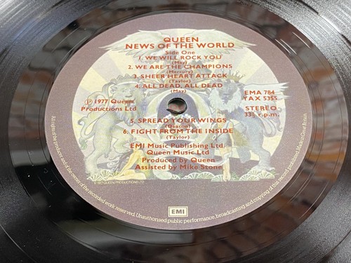 Queen News Of The World 1977 EMI UK EMA784 Near Flawless Audio Fantastic - Bild 9 von 12