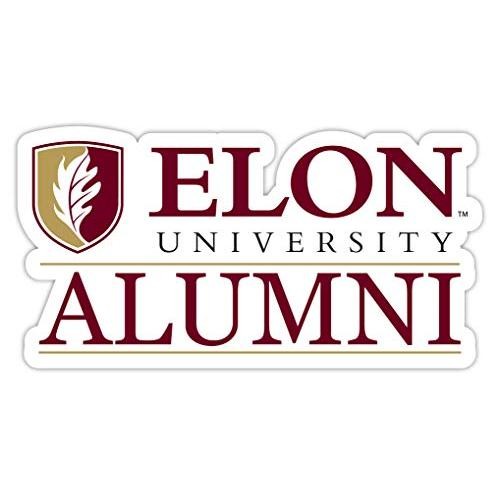 Elon University 4-Inch Alumni 4-Pack NCAA Vinyl Sticker