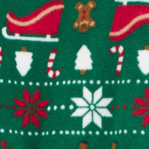 Carter's Baby Jungen & Mädchen Weihnachten Urlaub Fleece Einteiler Pyjama mit Füßen Gr. 18M - Bild 5 von 5