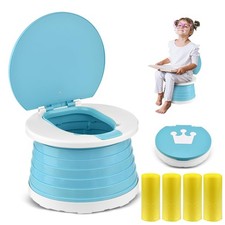 Portable Potty for Toddler Travel Foldable Potty Seat for Toddler Training To...