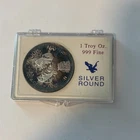 John Wayne "A Great American" 1 Troy oz .999 Fine Silver Round