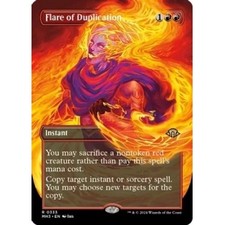 FLARE OF DUPLICATION (BORDERLESS) Modern Horizons 3 Magic MTG MINT CARD