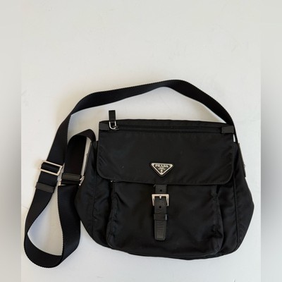 Prada Vela Sport Nylon Crossbody Shoulder Bag Black | eBay Prada Vela Sport Nylon Crossbody Shoulder Bag Black | eBay