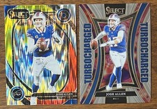 JOSH ALLEN 2024 SELECT CLUB 225 RED/YELLOW SHOCK PRIZM & TURBOCHARGED 18 BILLS!!