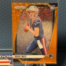 2024 Panini Prizm #329 Drake Maye Orange Disco Prizm Rookie Patriots RC 🔥 