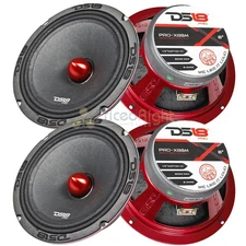 4 DS18 PRO-X8BM 2400W Max 8" Midrange Speakers Loudspeaker With Bullet 8 Ohm