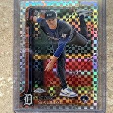  2025 Topps Chrome Tarik Skubal X-fractor Parallell-Detroit Tigers