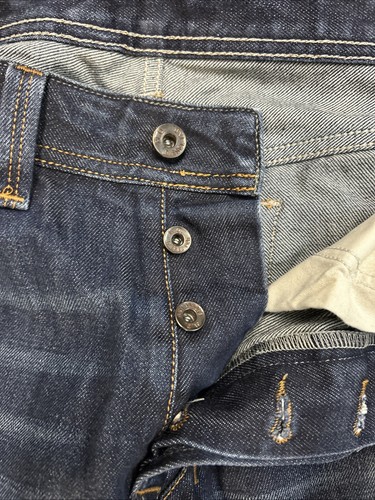 Men’s Diesel Larkee Jeans 33 x 32 Button Fly 100% Cotton NEW - 第 5/5 張圖片