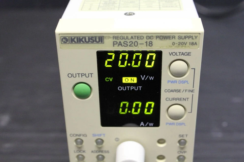 Kikusui PAS20-18 Regulated DC Power Supply 0-20V 18A Tested From Japan - Image 4 of 4