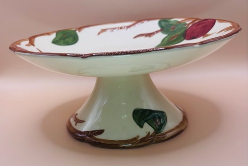 Gladding McBean Franciscan California Apple Pattern Compote Pedestal Cake Plate
